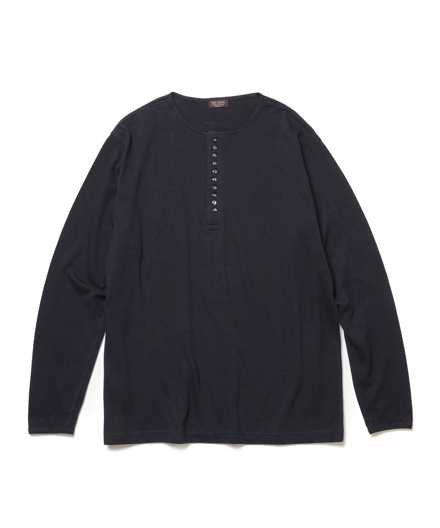 88/12 VINTAGE MATERIAL / 10-BUTTON HENLEY NECK SHIRT / M253113