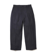 PEACHSKIN STRETCH GABARDINE / 2TACK WIDE EASY PANTS / M253119