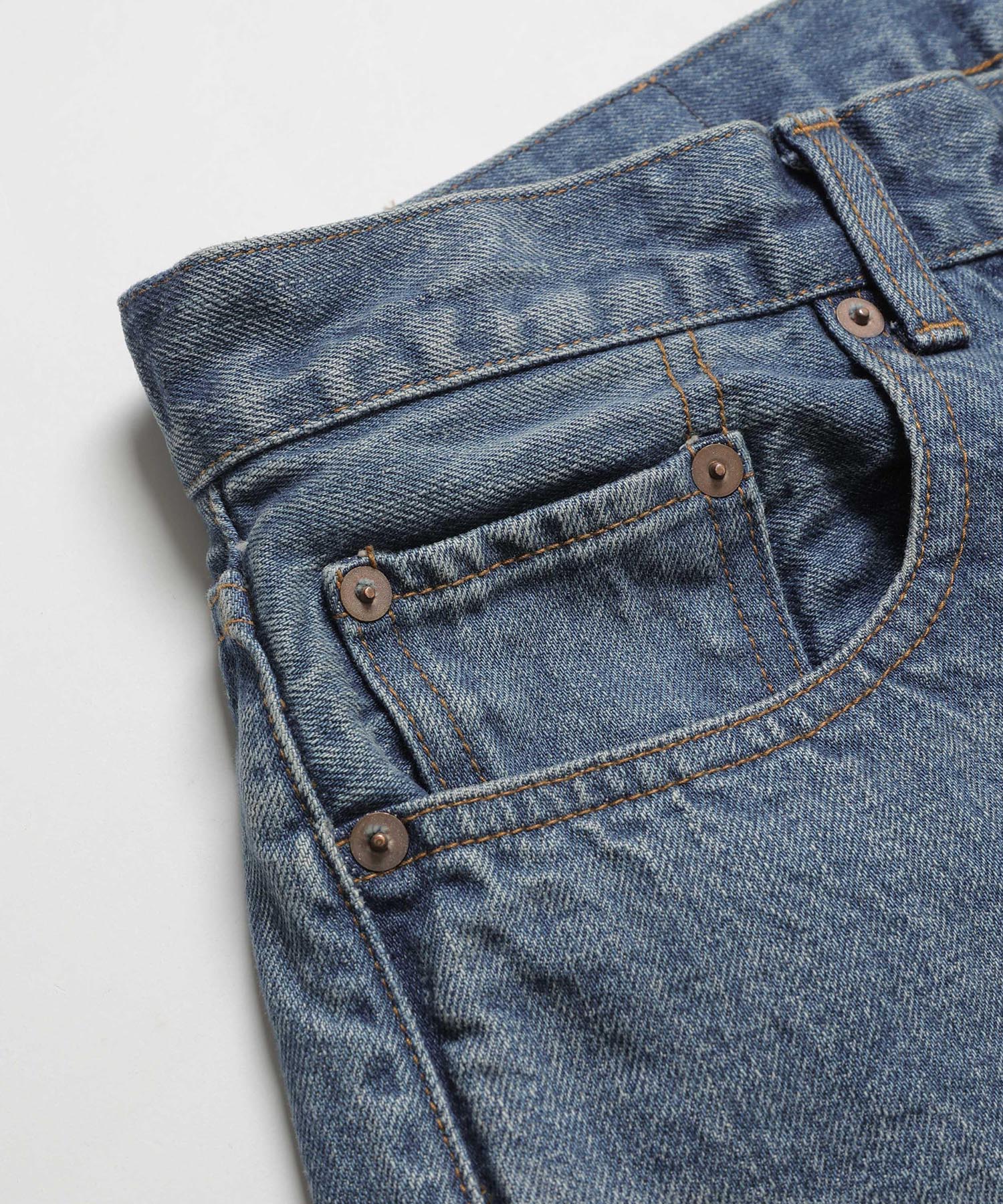 14oz SELVAGE DENIM / USED STANDARD STRAIGHT JEANS / M253108 – MR