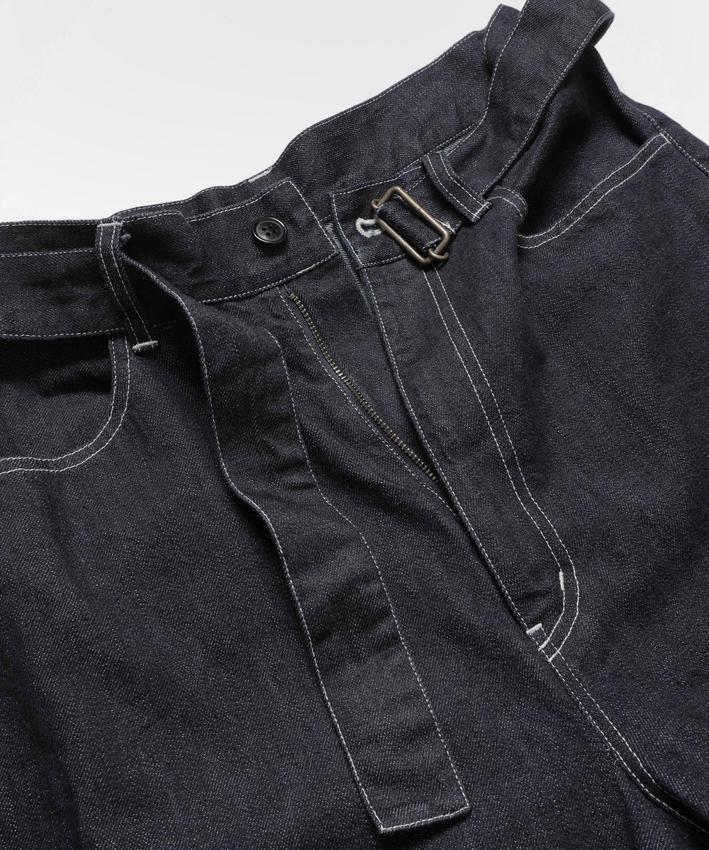 RINSE WASH 12oz CRUNCH DEINIM / WIDE TAPERED BELTED JEANS / M253109