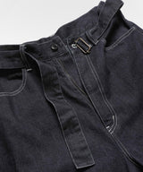 RINSE WASH 12oz CRUNCH DEINIM / WIDE TAPERED BELTED JEANS / M253109