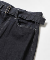 RINSE WASH 12oz CRUNCH DEINIM / WIDE TAPERED BELTED JEANS / M253109