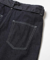 RINSE WASH 12oz CRUNCH DEINIM / WIDE TAPERED BELTED JEANS / M253109