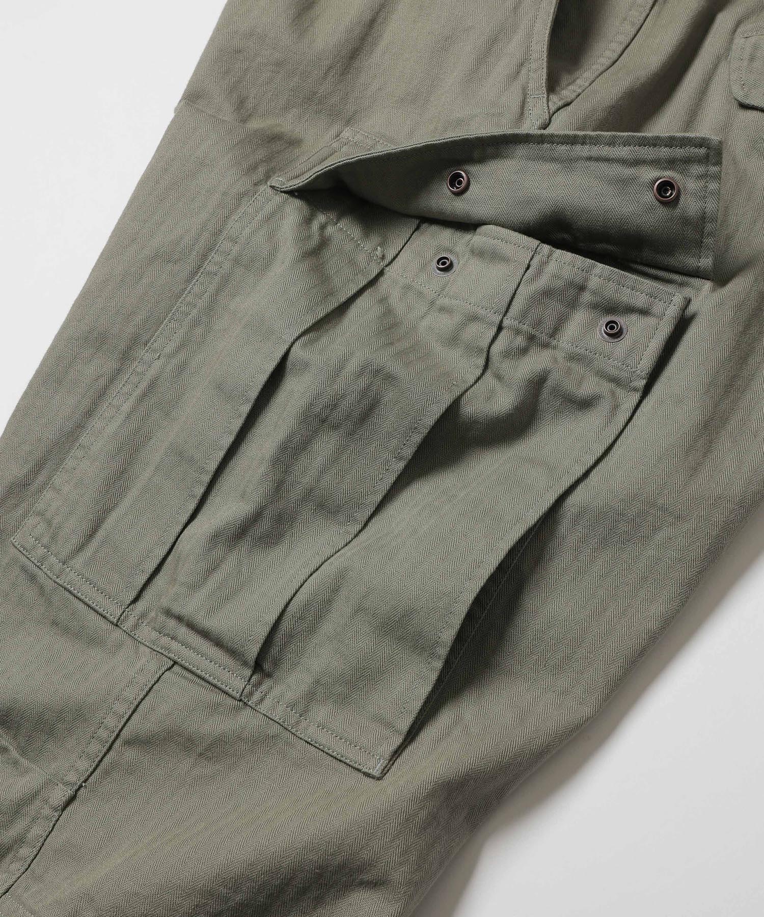 US NAVY HERRINGBONE / M-65 FIELD CARGO PANTS / M253117