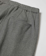 PEACHSKIN STRETCH GABARDINE / 2TACK WIDE EASY PANTS / M253119