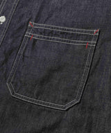 6oz DENIM / RINSE WASH SERVICEMAN SHIRT / M253104