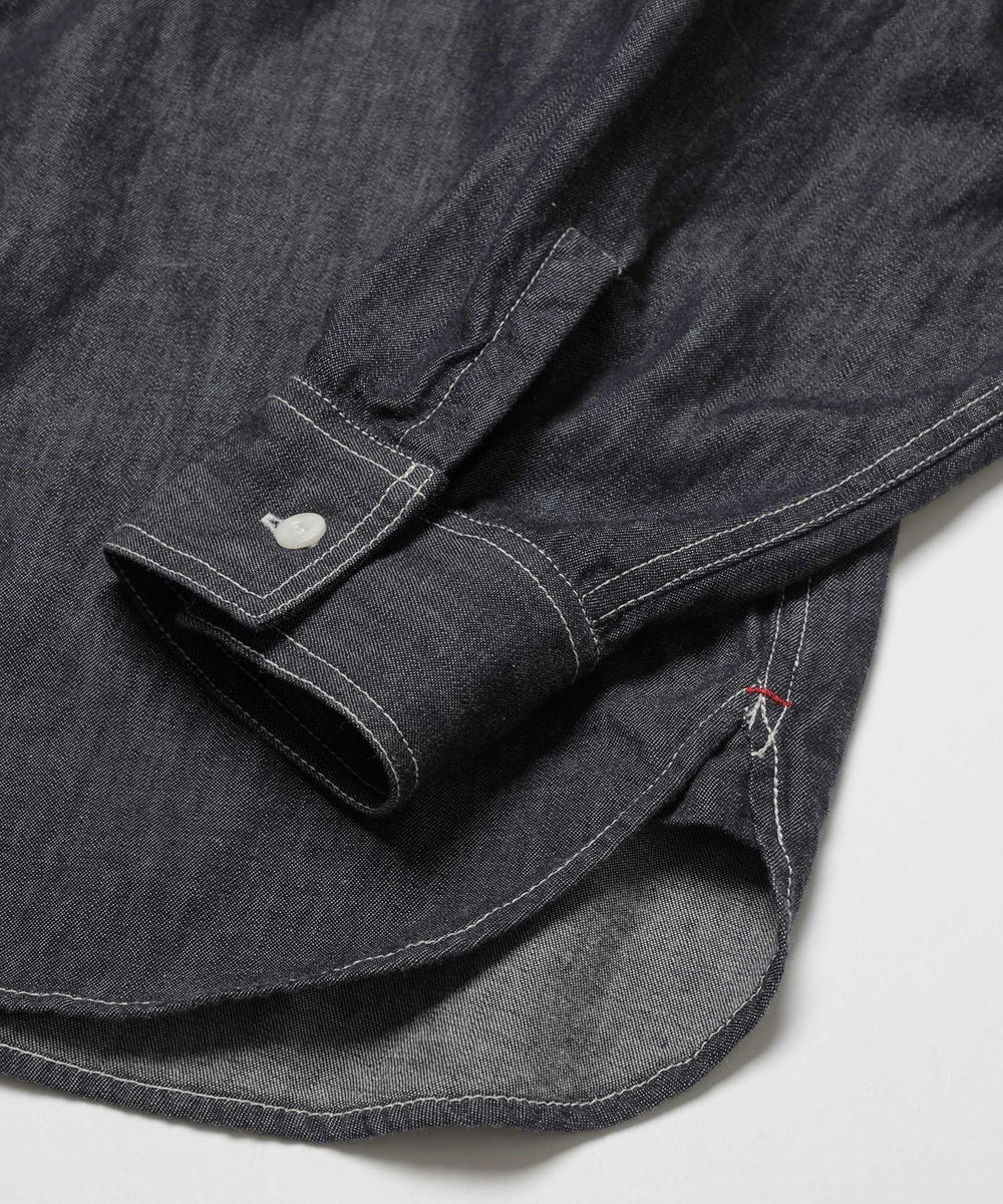 6oz DENIM / RINSE WASH SERVICEMAN SHIRT / M253104
