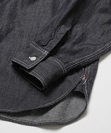 6oz DENIM / RINSE WASH SERVICEMAN SHIRT / M253104