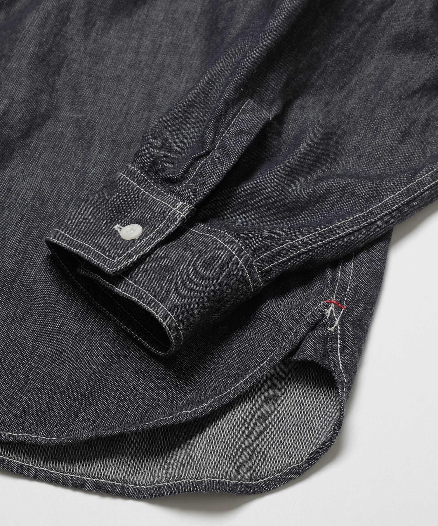 6oz DENIM / RINSE WASH SERVICEMAN SHIRT / M253104