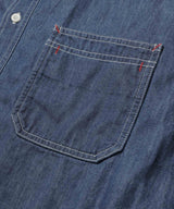 6oz DENIM / BLEACH WASH SERVICEMAN SHIRT / M253105