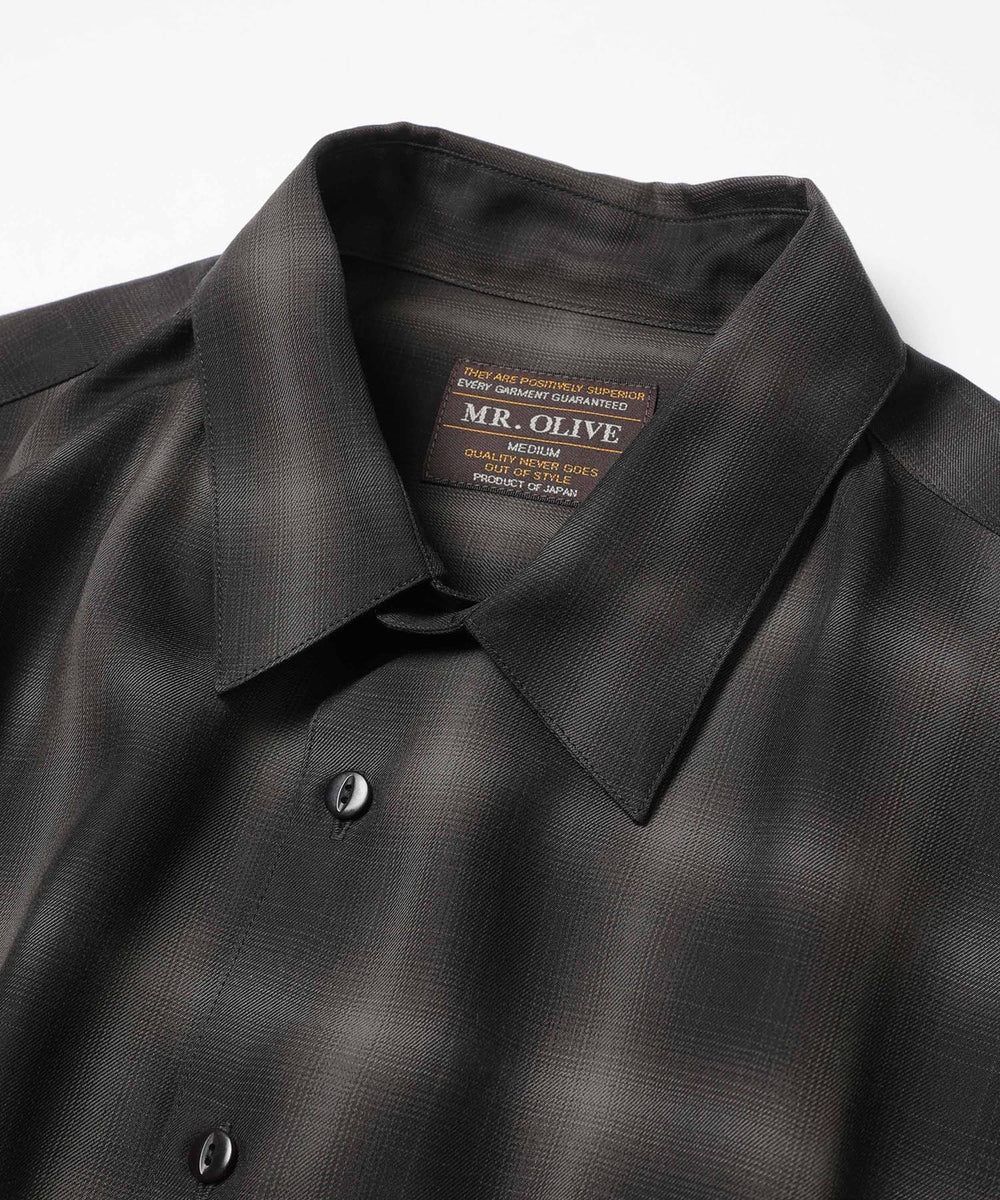 TENCEL CHECK / SQUARE REGULAR COLLAR SHIRT / M253102