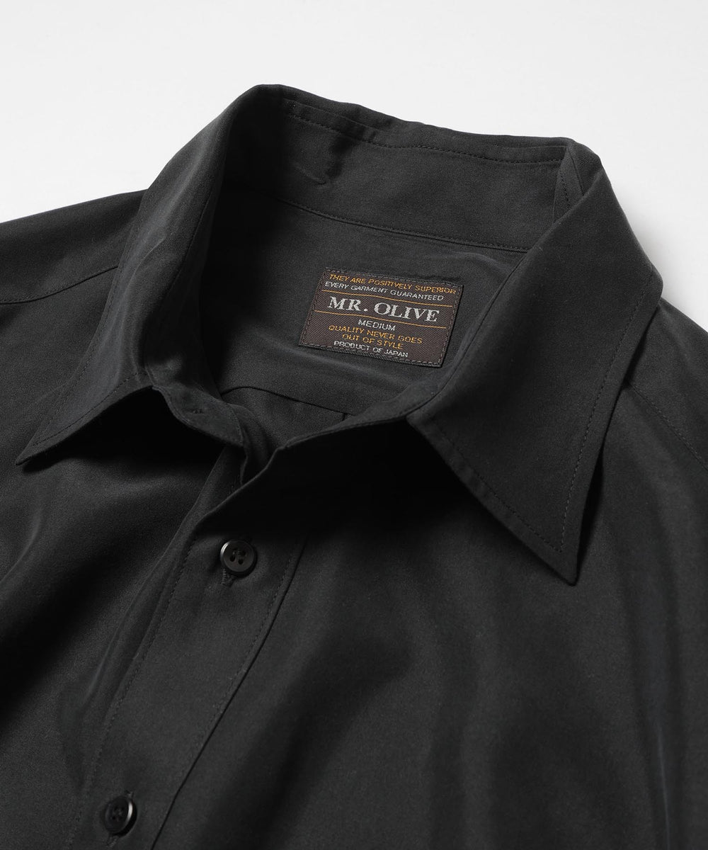 T/R POWDER POPLIN CLOTH / REGULAR COLLAR SHIRT / M253101