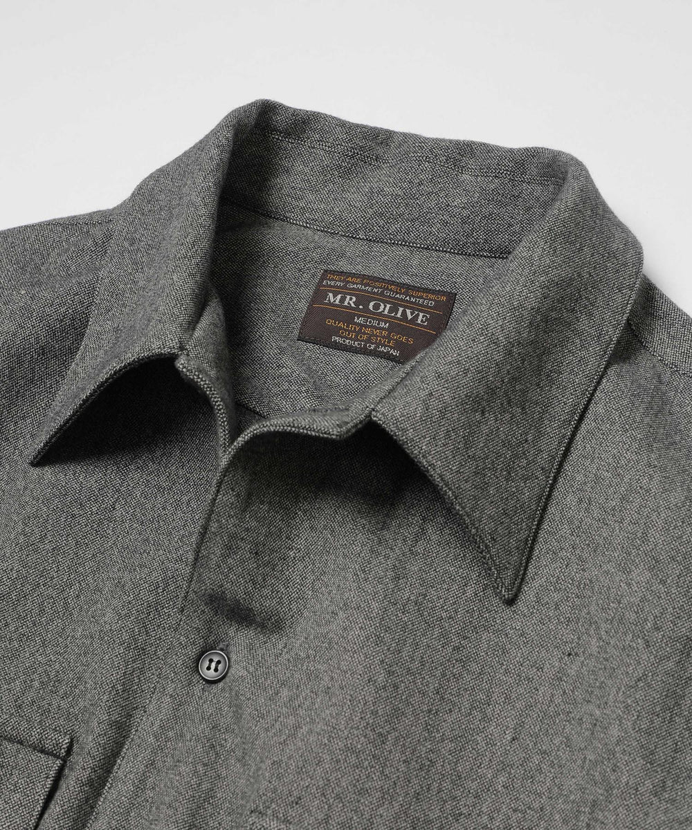 PEACHSKIN STRETCH GABARDINE / CPO SHIRT / M253118