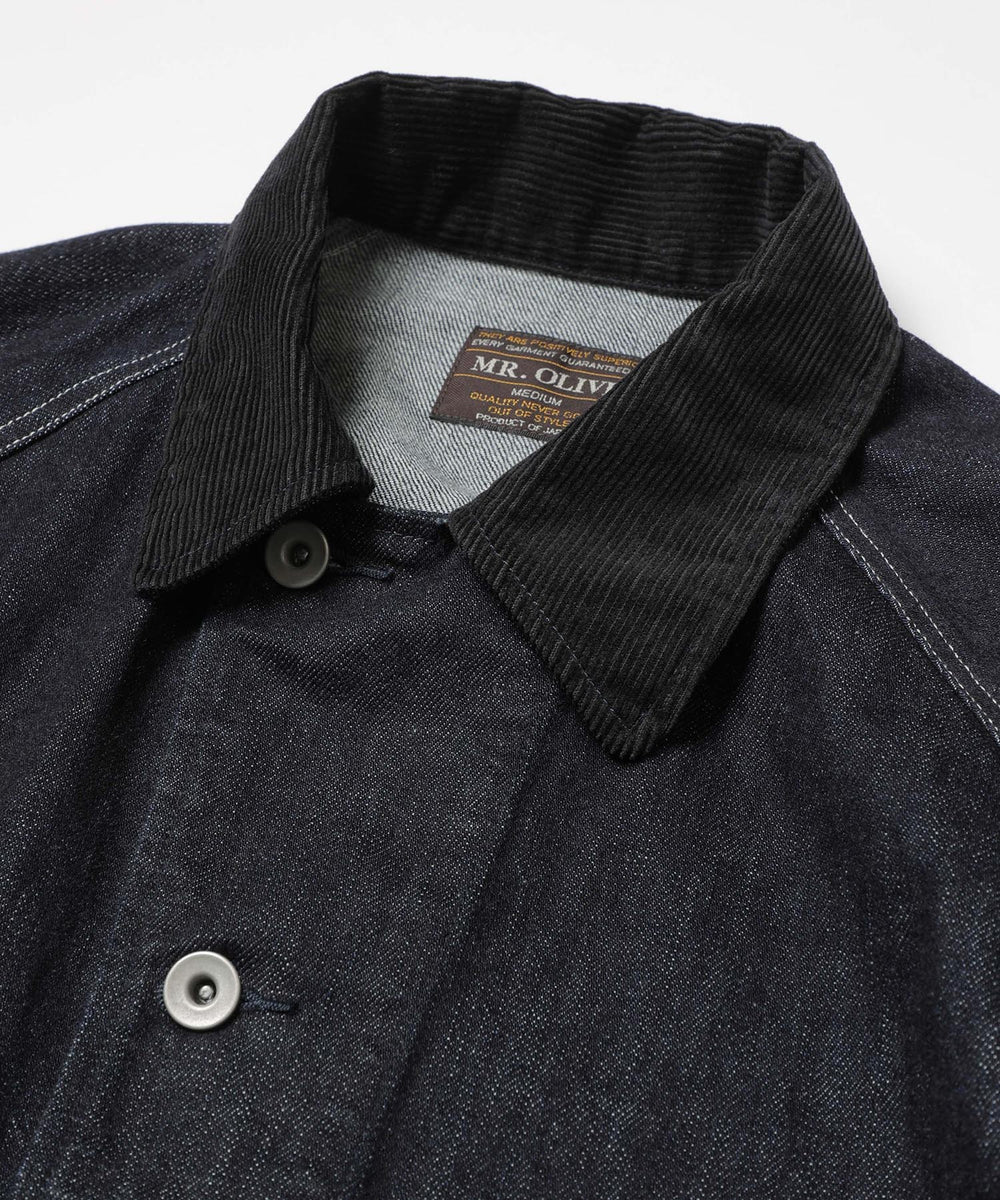 RINSE WASH 12oz CRUNCH DEINIM / 5-BUTTON COVERALL / M253114