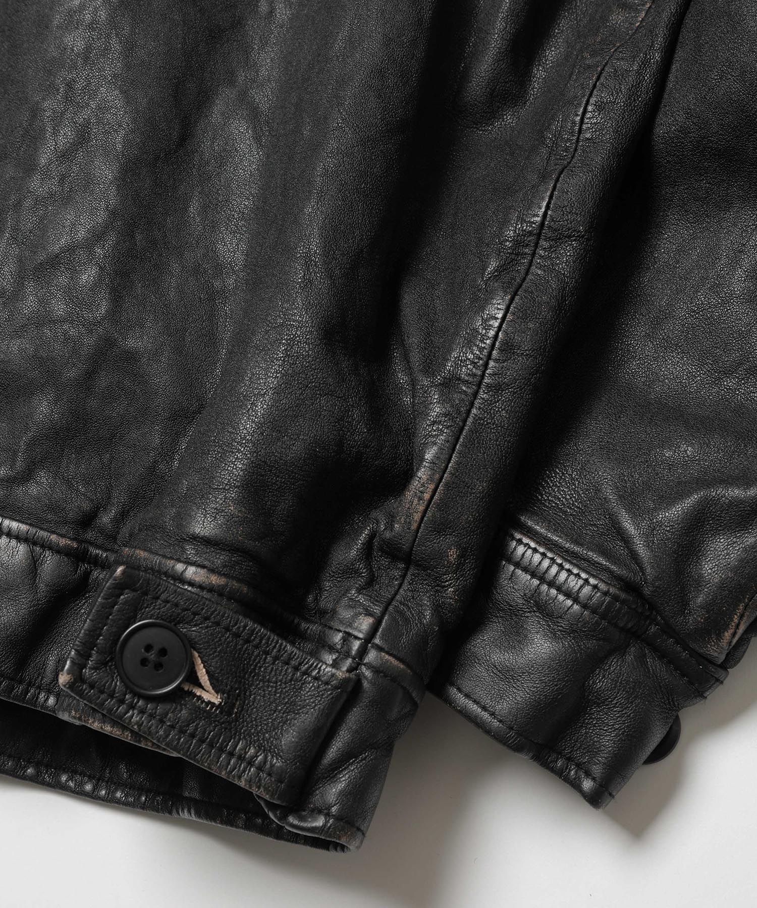 VINTAGE CRAFT SHEEP LEATHER / OVERSIZE RIDERS / M253122 – MR.OLIVE