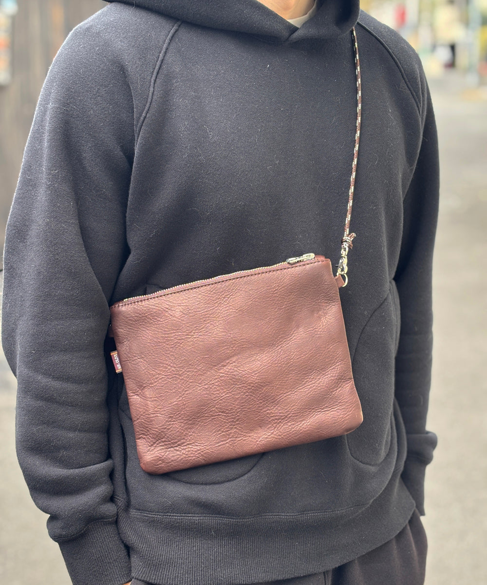 【予約商品】IMPERMA-LEATHER / ZIPPER SMALL SACOCHE  TRAIL / ME680N