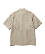 FRENCH LINEN WASHABLE / SHORT SLEEVE CAPRI SHIRT