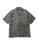 L/R CIRCLE BATIK PATTERN / OPEN COLLAR SHIRT