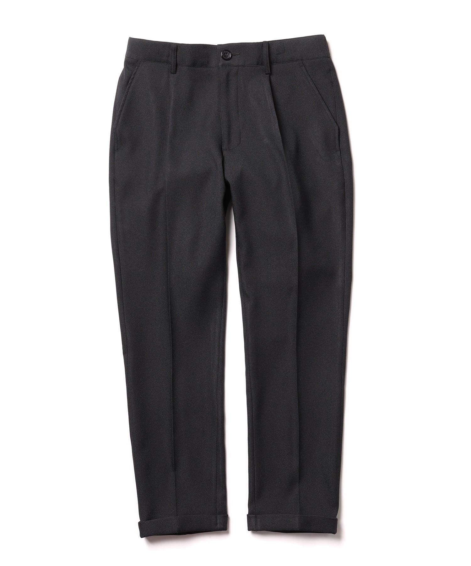 MR.OLIVE / RETORO POLYESTER TWILL / EASY ONE PLEATS STA-PREST TAPERED PANTS / M-222120