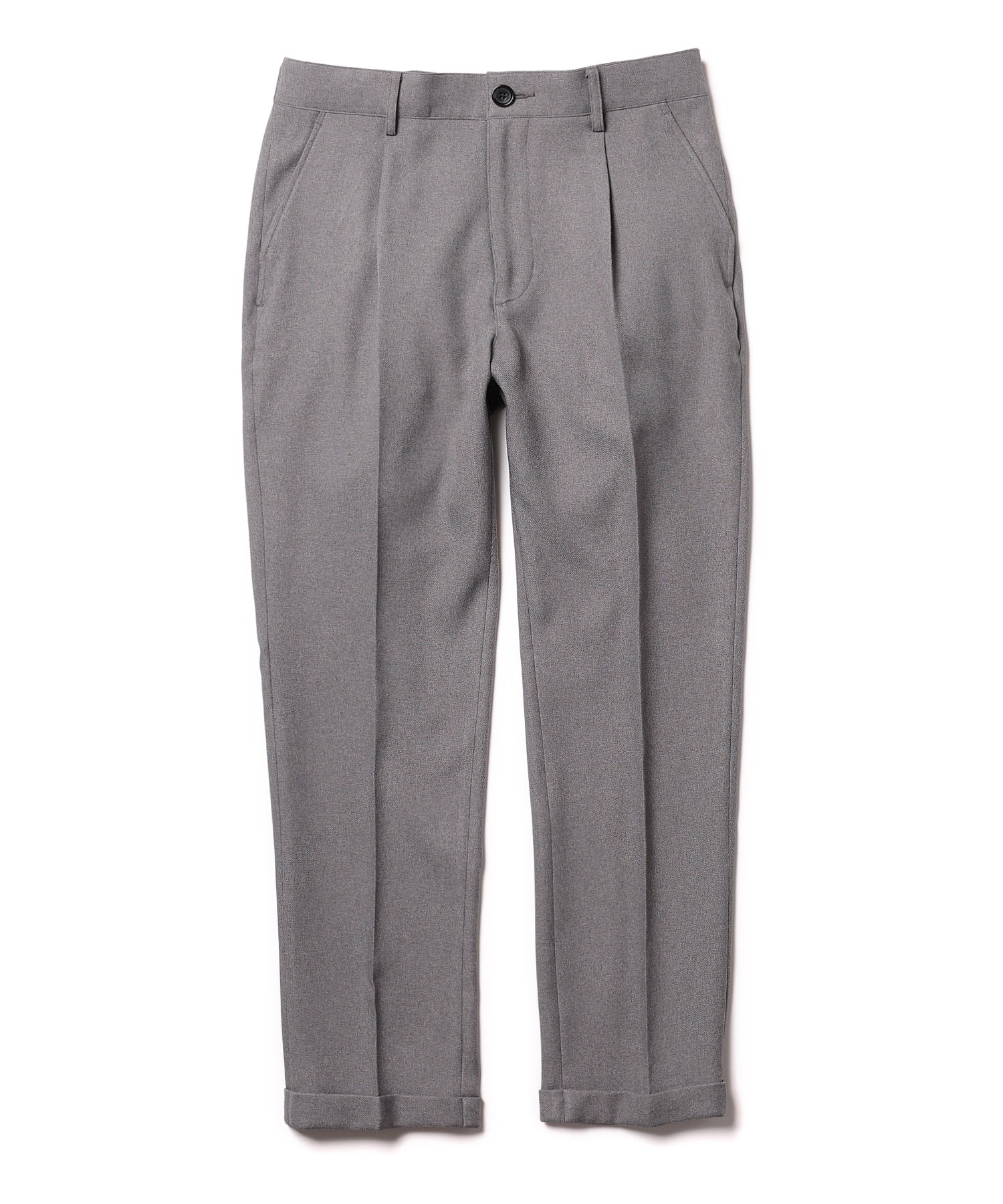 MR.OLIVE / RETORO POLYESTER TWILL / EASY ONE PLEATS STA-PREST TAPERED PANTS / M-222120