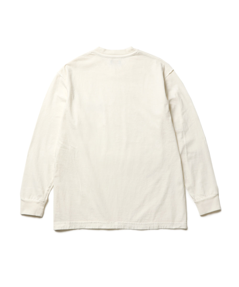 USED 17/1 EMERALD COTTON / EMBROIDERY L/S T-SHIRT