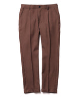 MR.OLIVE / RETORO POLYESTER TWILL / EASY ONE PLEATS STA-PREST TAPERED PANTS / M-222120