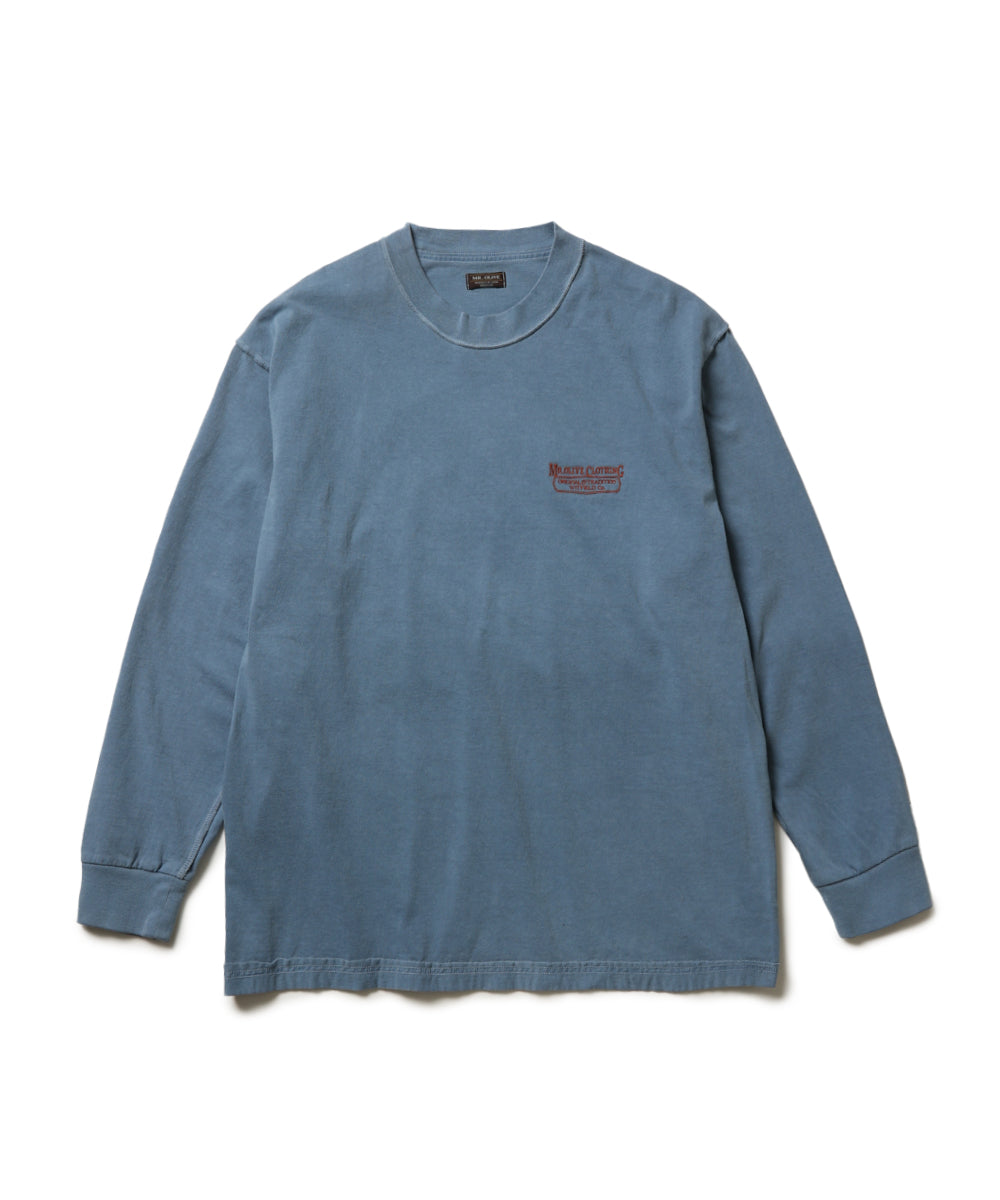 USED 17/1 EMERALD COTTON / EMBROIDERY L/S T-SHIRT