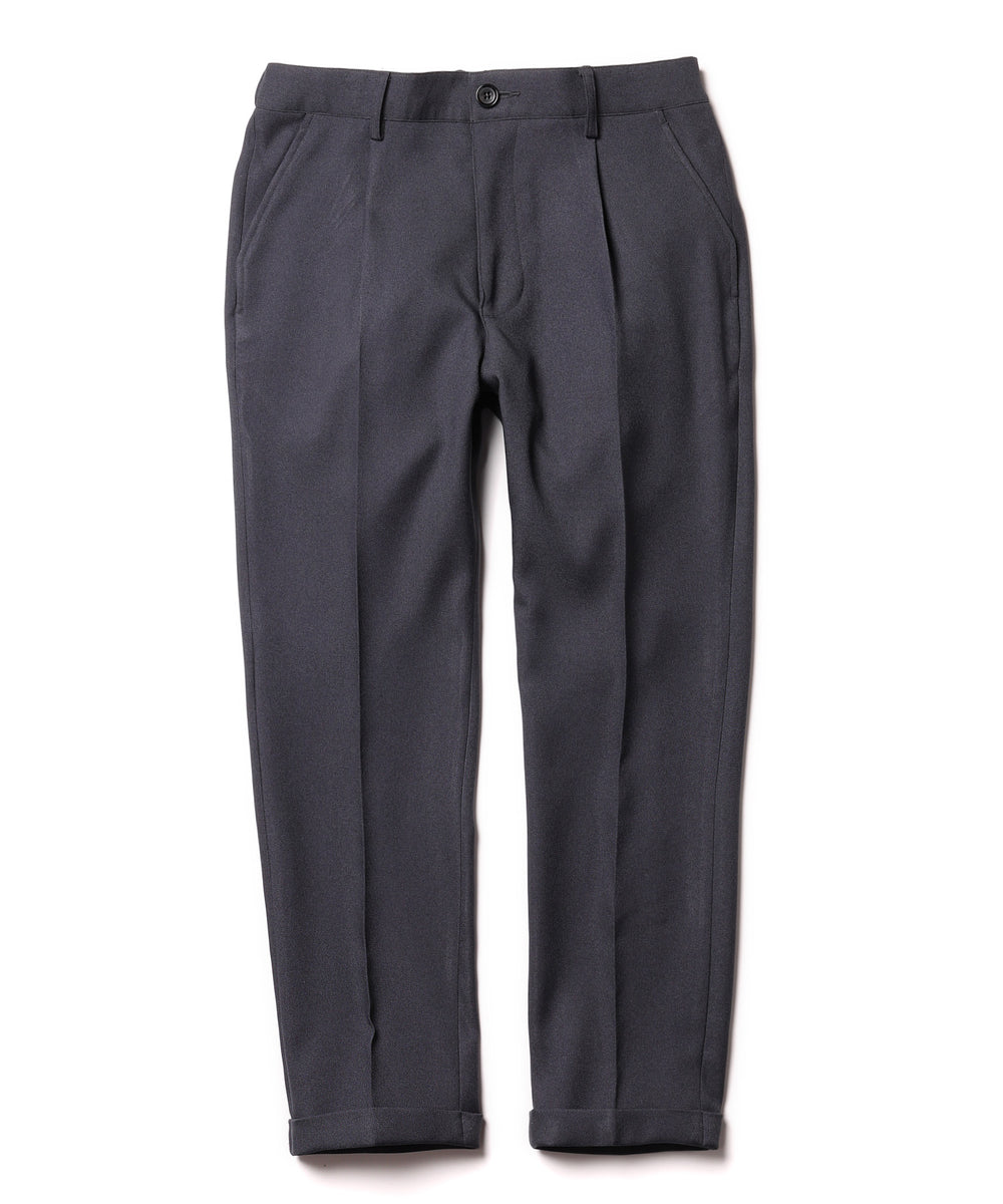 MR.OLIVE / RETORO POLYESTER TWILL / EASY ONE PLEATS STA-PREST TAPERED PANTS / M-222120