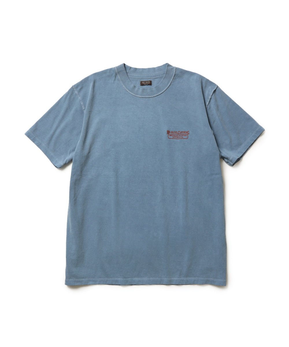 USED 17/1 EMERALD COTTON / EMBROIDERY S/S T-SHIRT