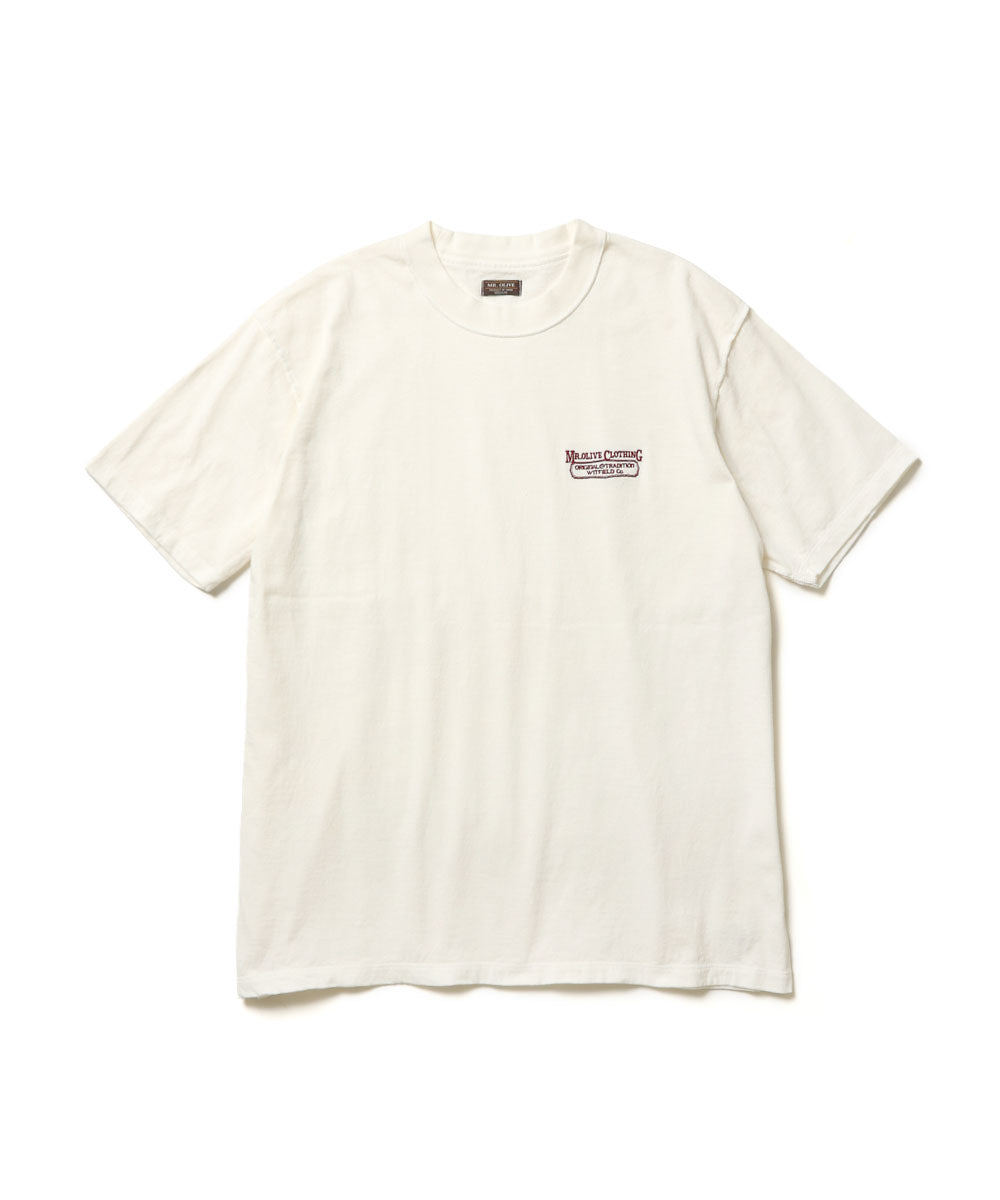 USED 17/1 EMERALD COTTON / EMBROIDERY S/S T-SHIRT