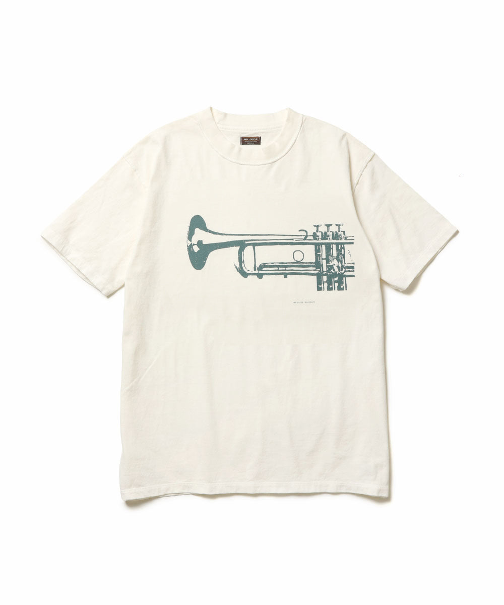 USED 17/1 EMERALD COTTON / TRUMPET S/S T-SHIRT