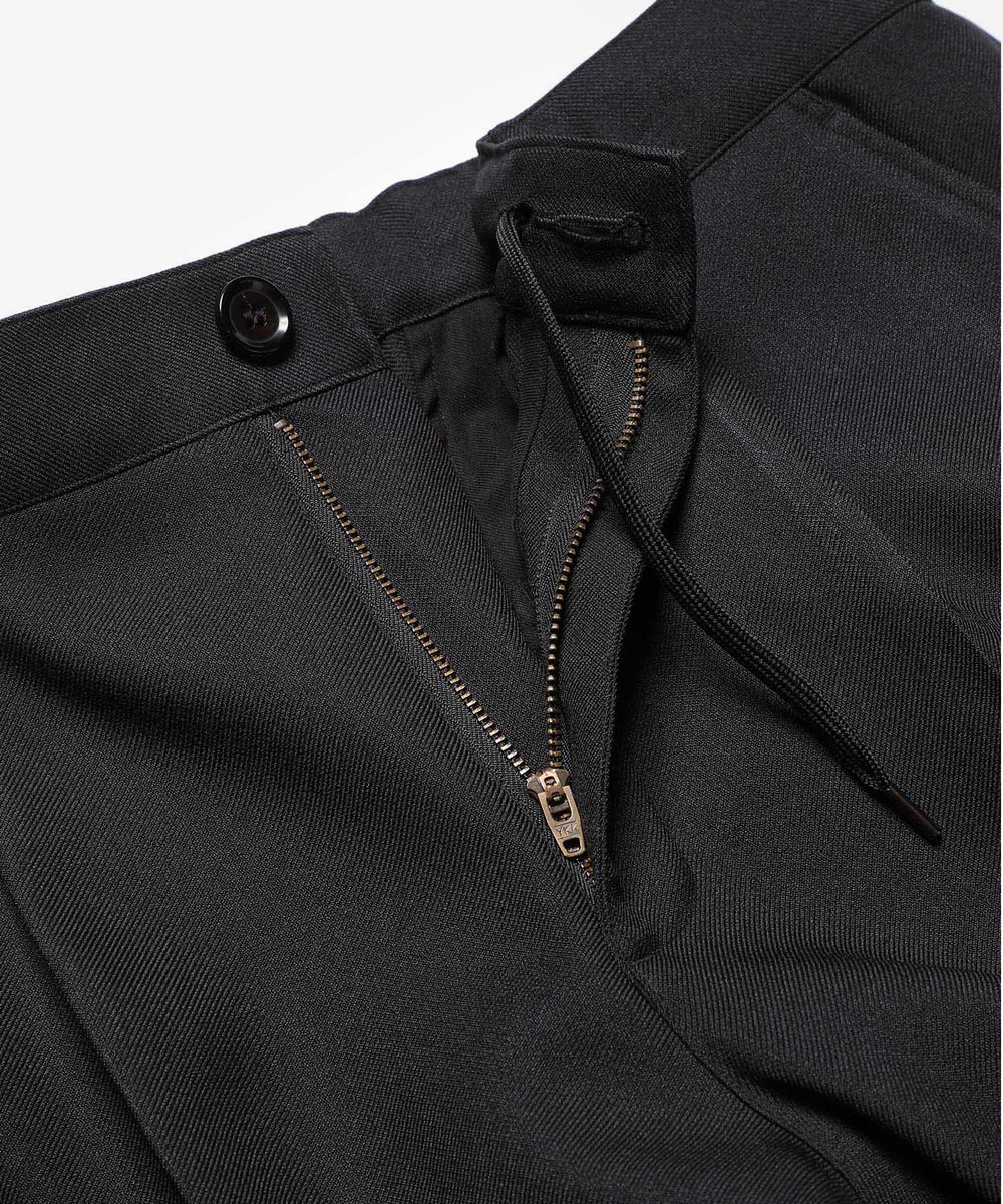 MR.OLIVE / RETORO POLYESTER TWILL / EASY ONE PLEATS STA-PREST TAPERED PANTS / M-222120