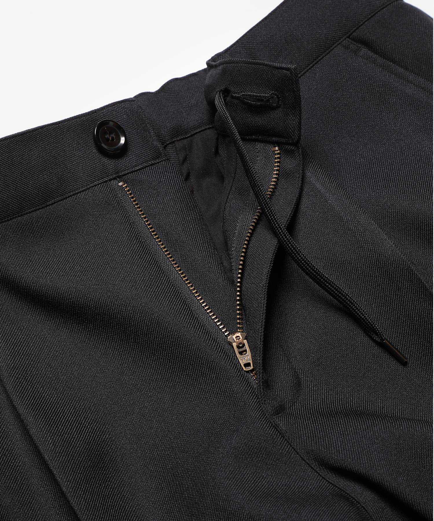 MR.OLIVE / RETORO POLYESTER TWILL / EASY ONE PLEATS STA-PREST TAPERED PANTS / M-222120