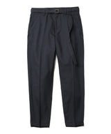 MR.OLIVE / RETRO POLYESTER TWILL / BELTED WIDE TAPERED PANTS / M-19101