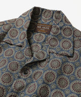 L/R CIRCLE BATIK PATTERN / OPEN COLLAR SHIRT