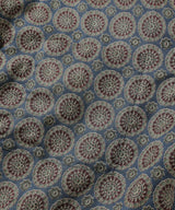 L/R CIRCLE BATIK PATTERN / OPEN COLLAR SHIRT