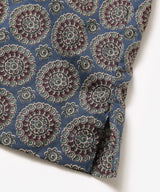L/R CIRCLE BATIK PATTERN / OPEN COLLAR SHIRT