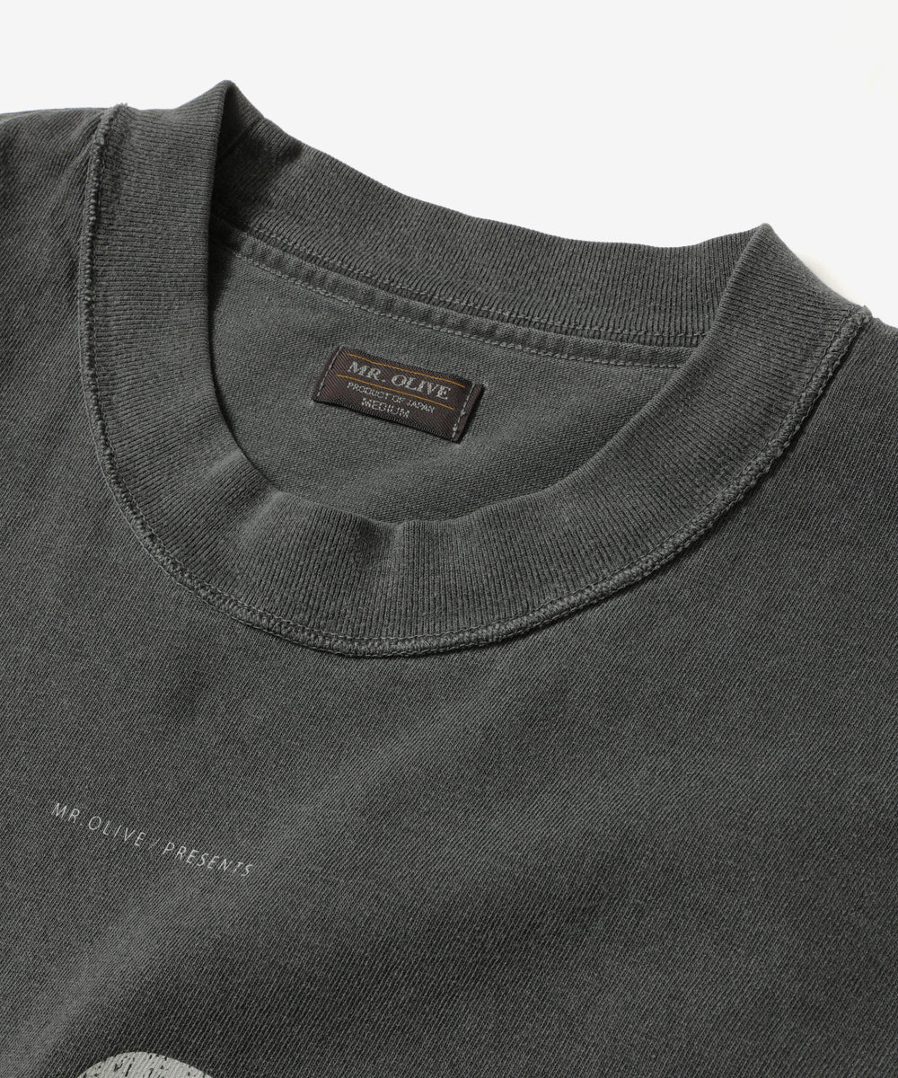 USED 17/1 EMERALD COTTON / GSH PRINT L/S T-SHIRT