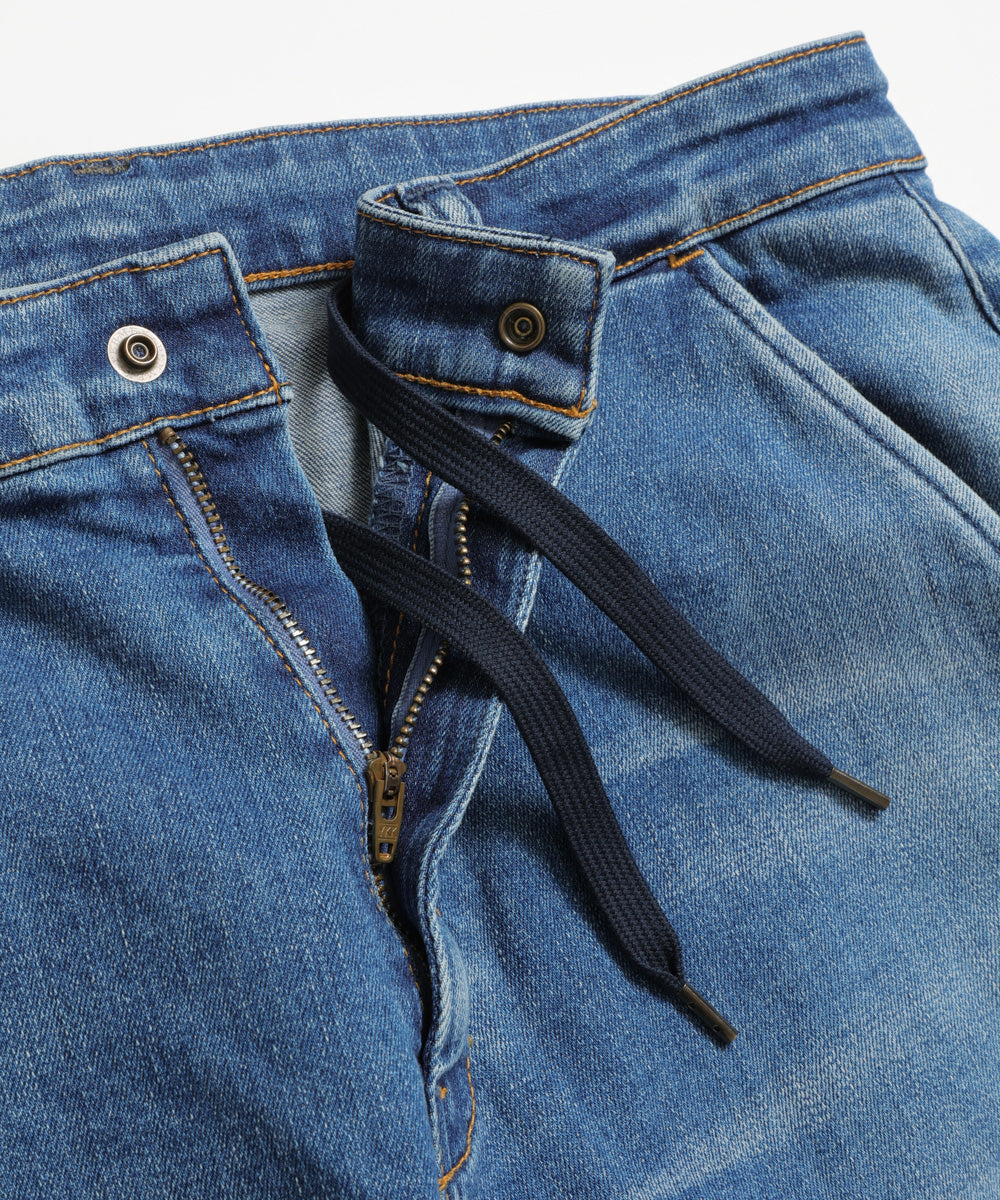 SUPER STRETCH DENIM / USED WASH SLIM PANTS