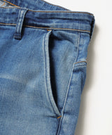 SUPER STRETCH DENIM / USED WASH SLIM PANTS