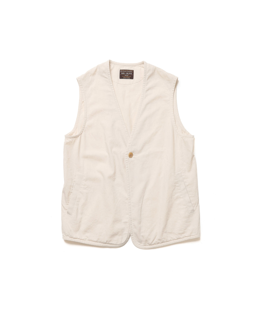 【予約商品】RINSE WASH 6oz SUPER LIGHT DENIM / ONE BUTTON VEST / M261111