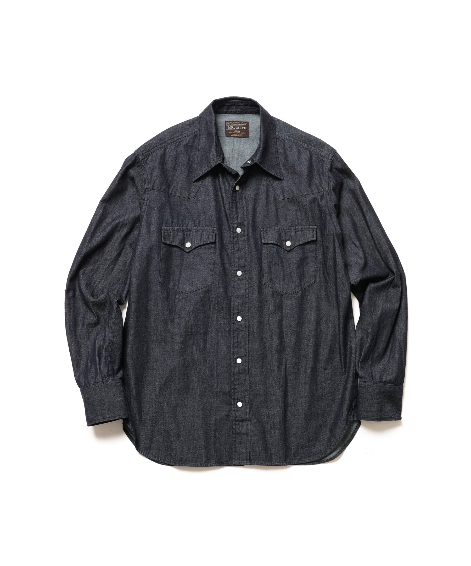 【予約商品】RINSE WASH 6oz SUPER LIGHT DENIM / WESTERN SHIRTS / M261106