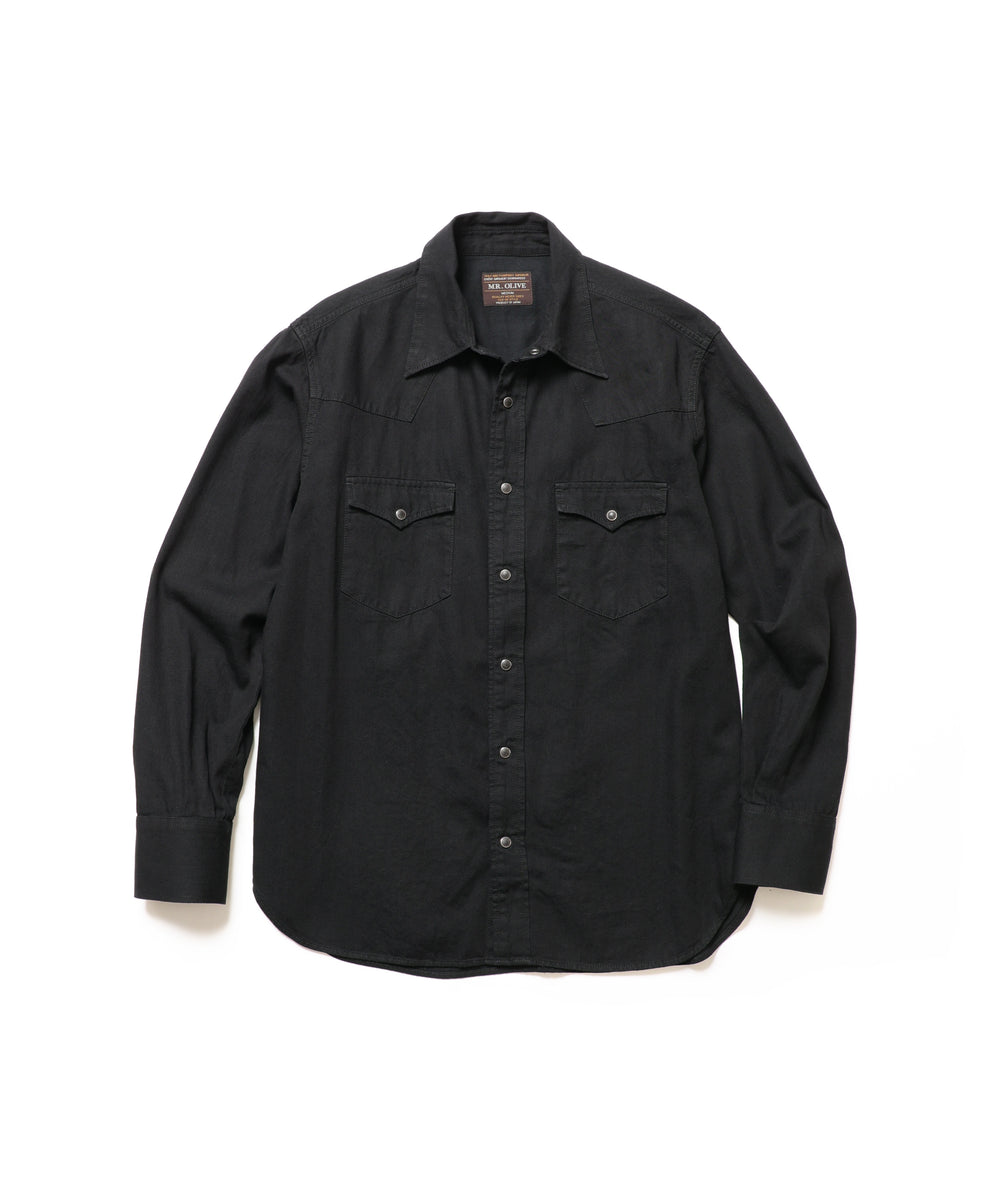 【予約商品】RINSE WASH 6oz SUPER LIGHT DENIM / WESTERN SHIRTS / M261106