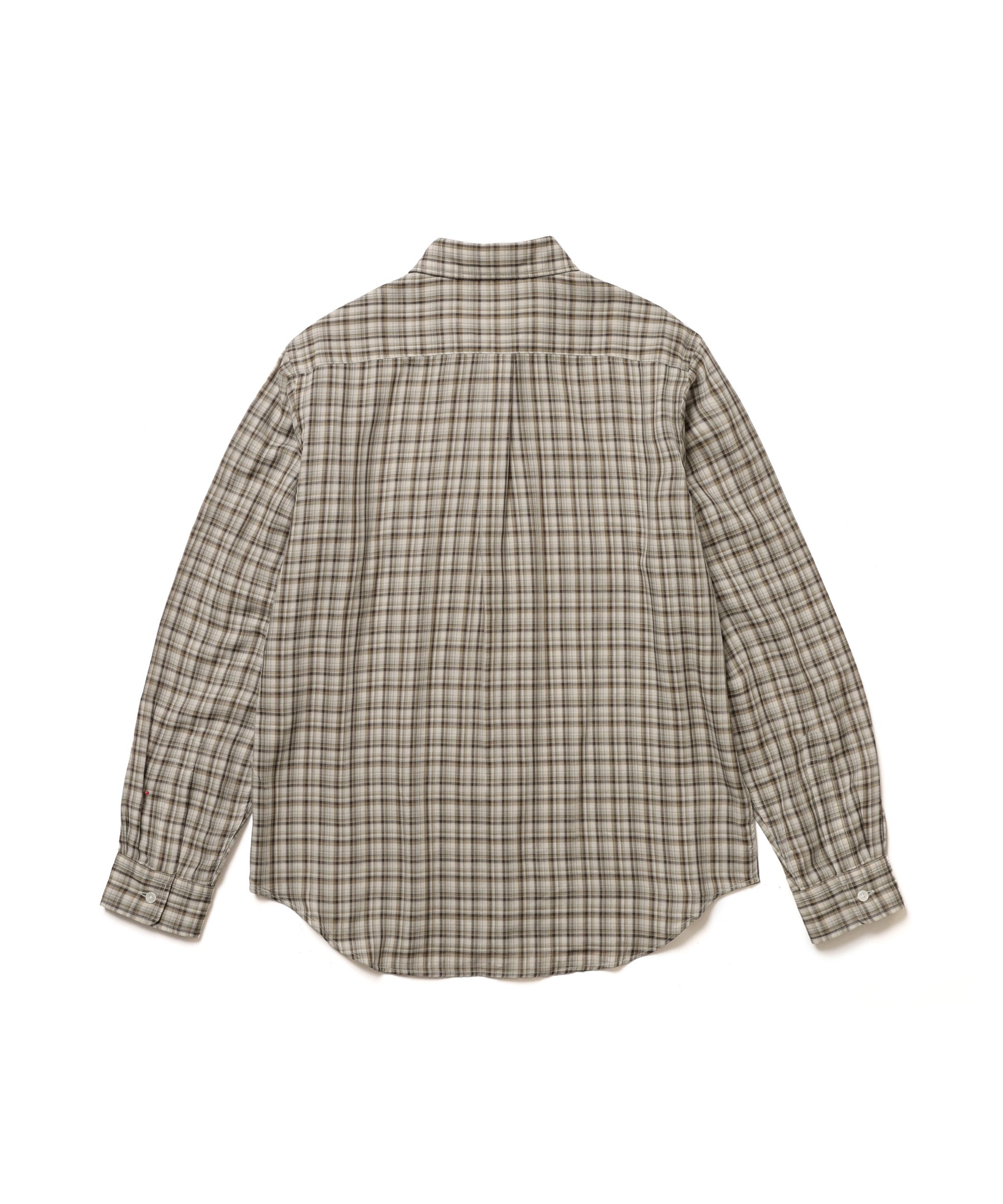 【予約商品】DOUBLE GAUZE MADRAS CHECK / REGULAR COLLAR SHIRT / M261114