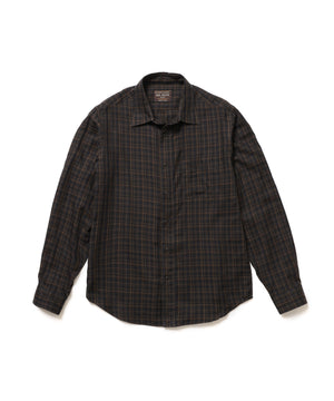DOUBLE GAUZE MADRAS CHECK / REGULAR COLLAR SHIRT / M261114