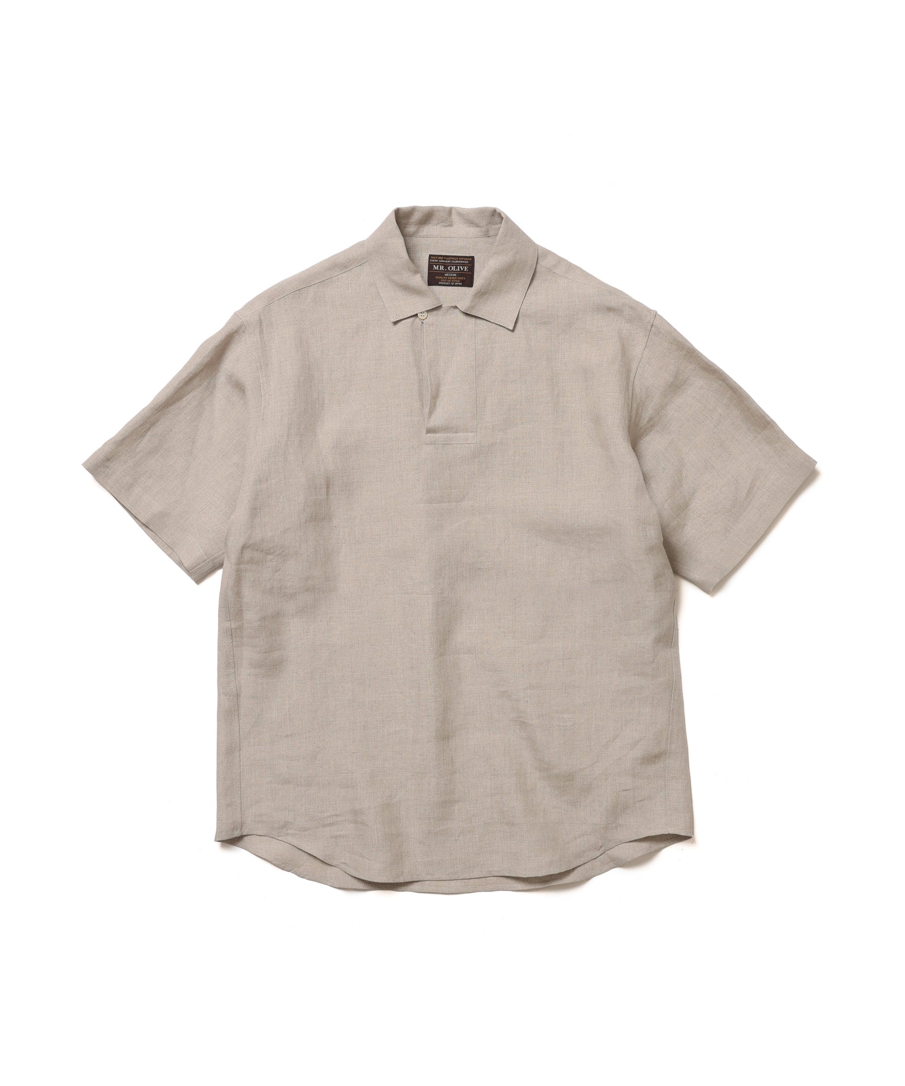 【予約商品】SOFT FINISH LINEN / SHORT/S PULLOVER SHIRT / M261128