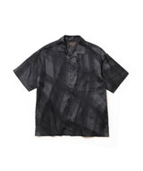 【予約商品】ABSTRACT CHECK / SHORT/S OPEN COLLAR SHIRT/ M261130