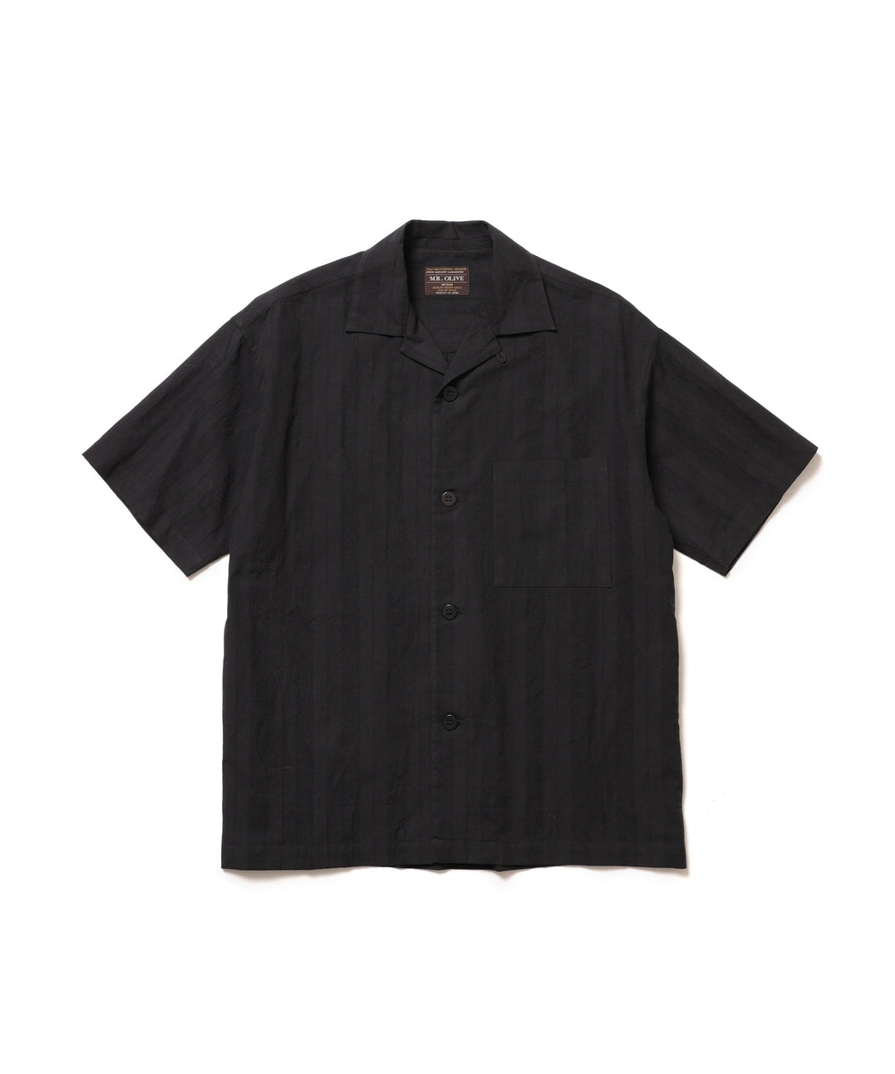 【予約商品】C/L PANAMA STRIPES / SHORT/S OPEN COLLAR SHIRT / M261131