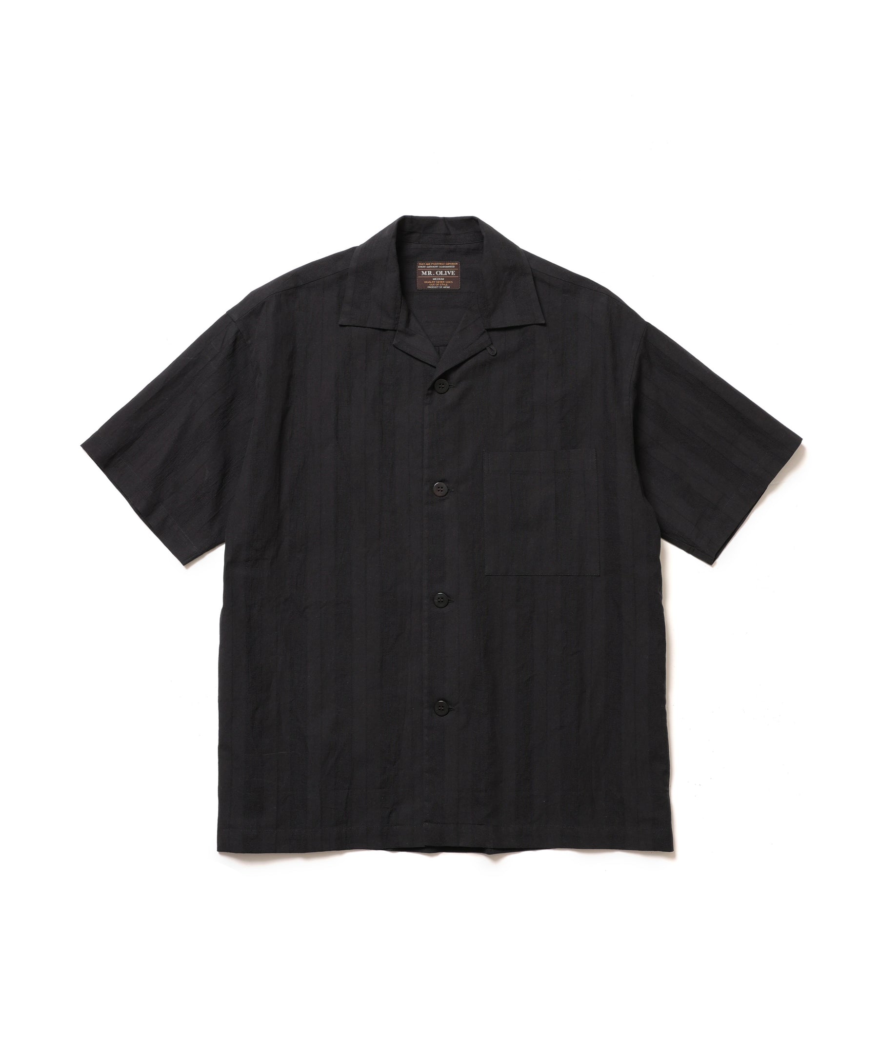 【予約商品】C/L PANAMA STRIPES / SHORT/S OPEN COLLAR SHIRT / M261131
