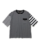 SILKET BORDER / FLAP POCKET T-SHIRT